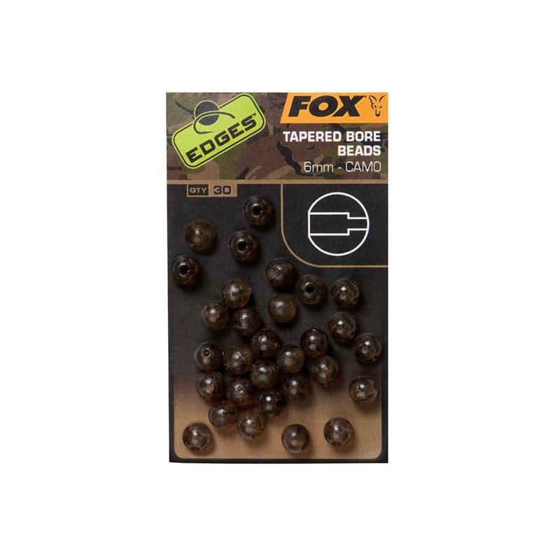 FOX Camo Tapered Bore Beads 6mm