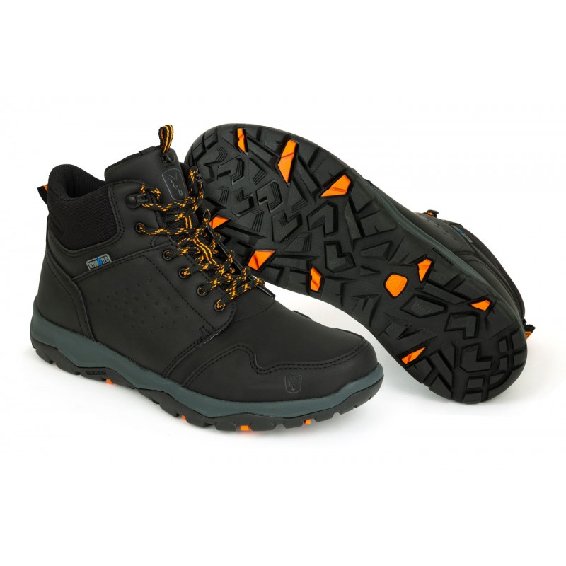 Fox topánky Black & Orange Mid Boots