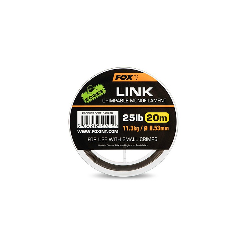 Fox Edges Link Trans Khaki Mono (0.53/0.64mm)