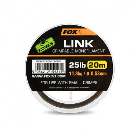 Fox Edges Link Trans Khaki Mono (0.53/0.64mm)