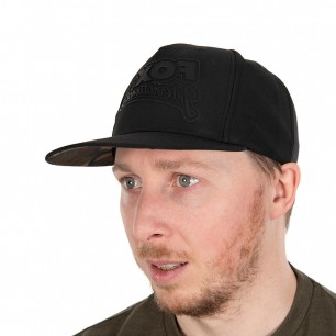 Fox Šiltovka Black / Camo Flat Peak Snapback Hat