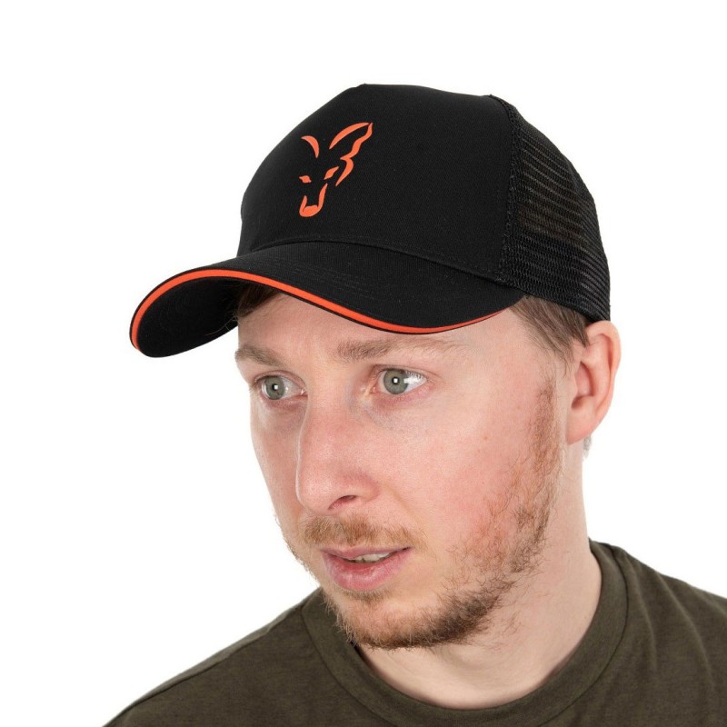 Fox Collection šiltovka Trucker Cap Black / Orange