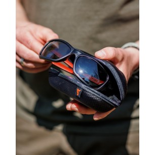 Fox Collection polarizačné okuliare Wraps Black/Orange – Grey Lens