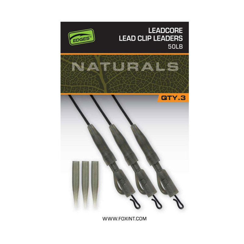 FOX EDGES™ Naturals Leadcore Power Grip Lead Clip Leaders