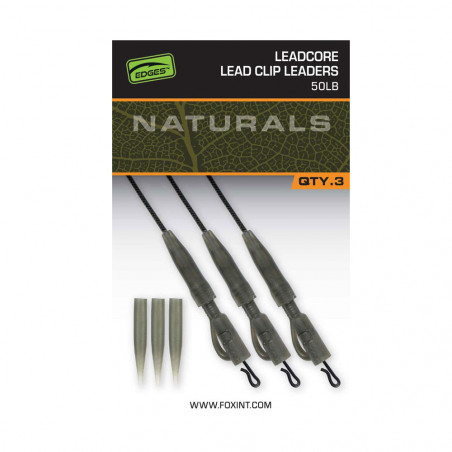 FOX EDGES™ Naturals Leadcore Power Grip Lead Clip Leaders