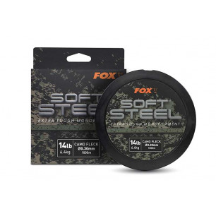 FOX vlasec Soft Steel Fleck Camo Mono 24lb (10.9kg) 0.40mm x 1000m