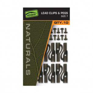 FOX EDGES™ Naturals Závesky na olovo – Lead Clips & Pegs – Veľ. 7