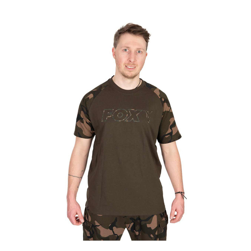 FOX Tričko Khaki/Camo Outline T-Shirt FOX Tričko Khaki/Camo Outline T-Shirt