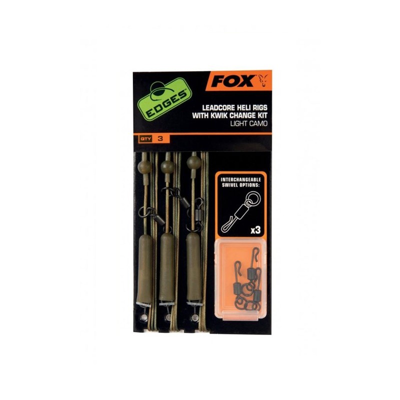 FOX Lead Core Heli Rigs Light Camo